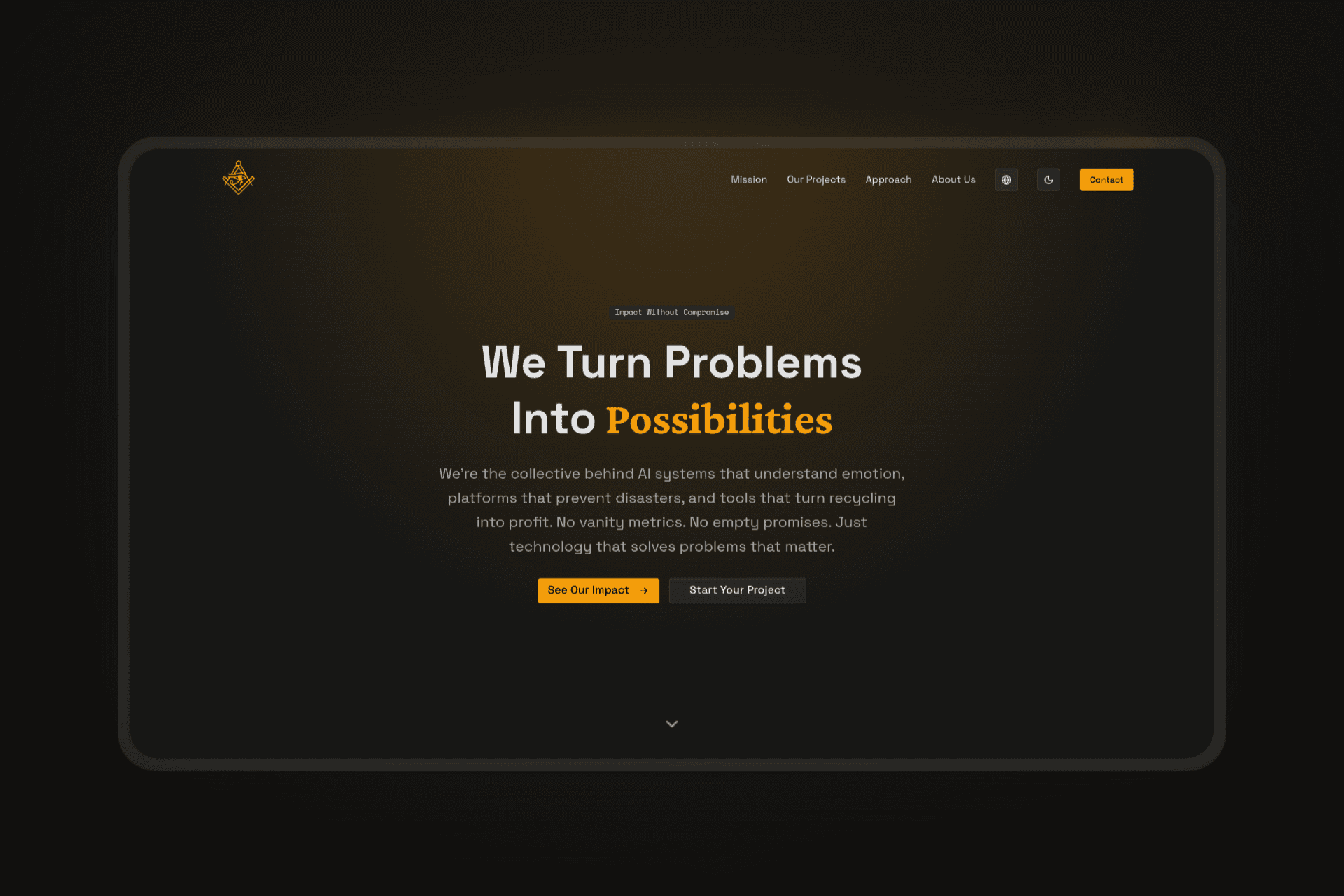Masons Landing Page